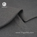 Dark Heather Grey Cationic Poly Interlock Knitted Fabric